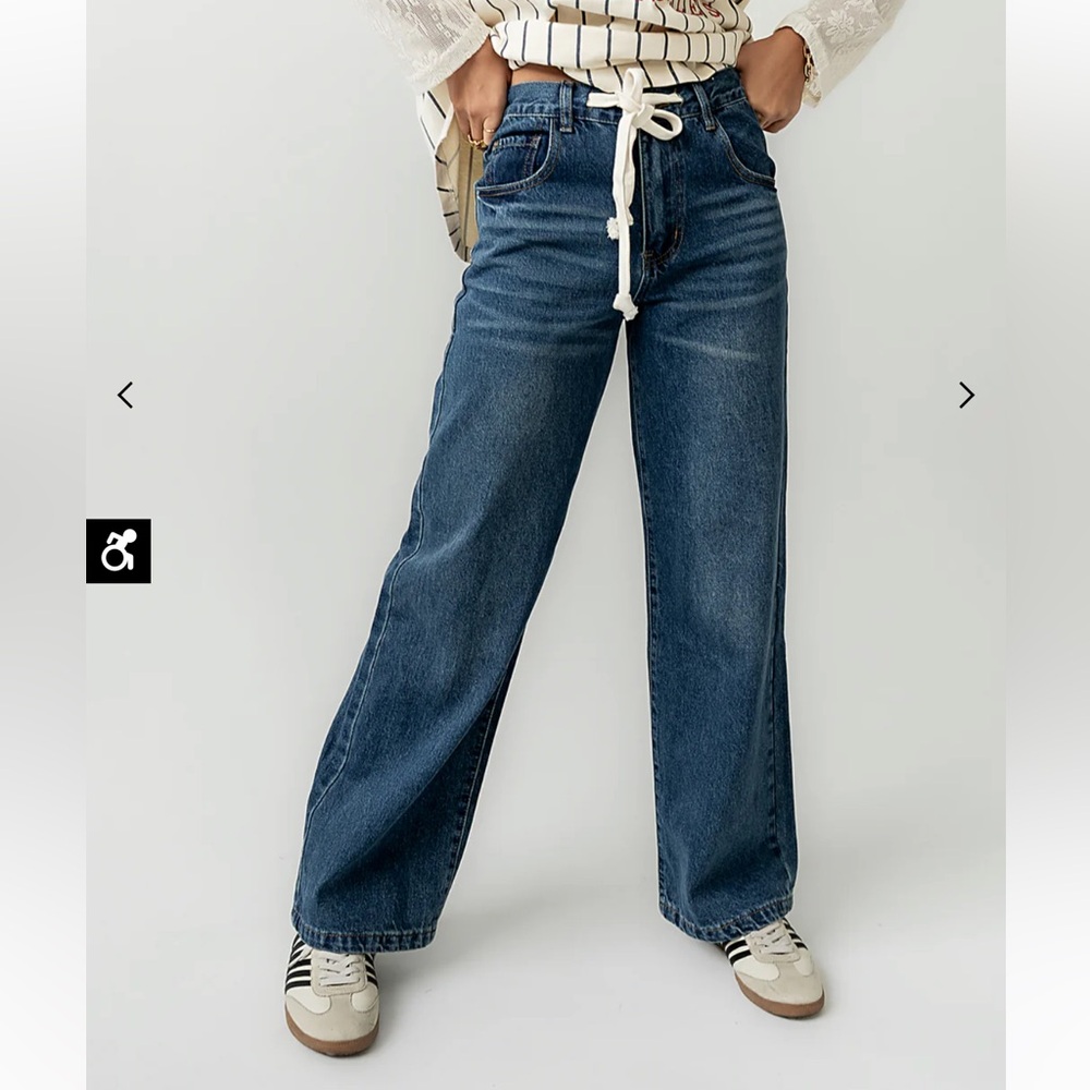 Bohme Maci Low Slung Baggy Jeans Size XS - Picture 4 of 10